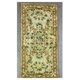 Floral Cottage Style Hooked Rug 3ï¿½9ï¿½ x 1ï¿½10ï¿½