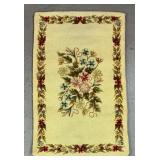 Victorian Cottage Style Hooked Rug 4ï¿½5ï¿½ x 2ï¿½9ï¿½