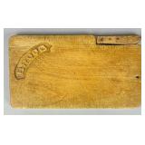Dutch "Brood" ("Bread") cutting board with Knife