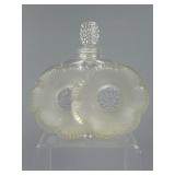 Lalique Anemone Frosted Crystal Perfume Bottle