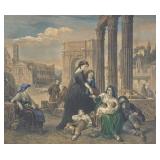 Carl Hartmann (DE, 1818-1857) "On the Roman Forum"