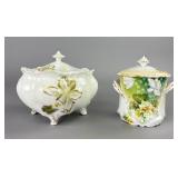 Antique Porcelain Covered Vessels Pair