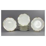 11 Haviland Limoges Gold Trim Porcelain Plates