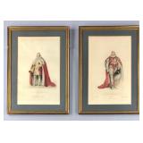 Pair of 1824 King George IV Coronation Aquatints