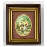 Hand-Painted Silk Picture with Ribbon Embroidery