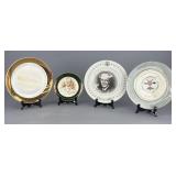 4 Eisenhower Commemorative Porcelain Plates
