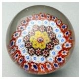 Millefiori Glass Paperweight
