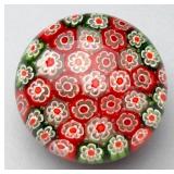 Millefiori Murano Art Glass Paperweight
