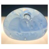 Monte Dunlavy (AM 1932-2025) Art Glass Paperweight