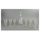 MMA 7-Piece Pressed Glass Beverage Set, 4"
