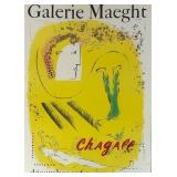 1969 Chagall Maeght Gallery Paris Exhibit. Poster