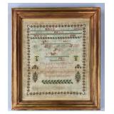 1903 Sampler w/ the 23rd Psalm "Faith A. Beech"
