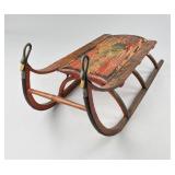 Late 19th Century Hand Painted Victorian Sled