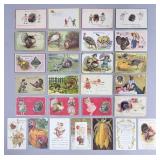 27 Antique Thanksgiving Day Postcards 1909-1914