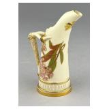 1890 Royal Worcester Porcelain Victorian Tusk Jug