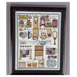 Framed Cross Stitch Sampler Olde Fashioned Things