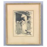 R.H. Palenske (AM 1884-1954) Little Gossip Print
