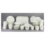 Haviland White Porcelain Dinnerware Group, 96pcs.