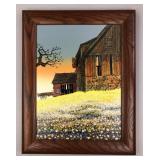 H. Hargrove (IT/AM, b. 1941) Serigraph of Barn