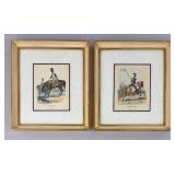 Pair of French Engravings of Napoleonic Soldiers