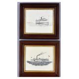 Pair of Wm. H. Ewen Jr (AM b 1941) Maritime Prints