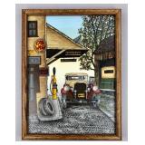 H. Hargrove (IT/AM, b. 1941) Serigraph of Garage