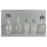 Antique Glass Cruet and Castor Set