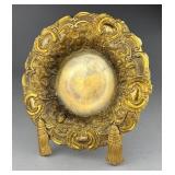 Victorian Rococo Revival Gilt Brass Repousse Bowl