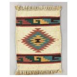 Native American Southwest Style Rug 23" x 15-1/2"