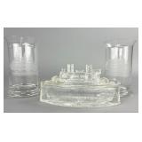 U.S.S. Maine Dish & Toscany Clipper Tumblers