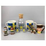 Collectible Ceramic and Glass Drinkware Set