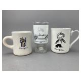Ceramic Mugs and Glass Set
