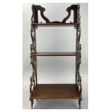 Wooden Three-Tier Shelf