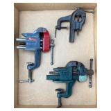 Three Metal Vises