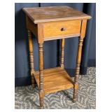 Wooden Side Table with Drawer
