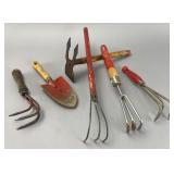 Vintage Garden Hand Tools Assortment