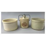 Ceramic Containers with Lidded Jar