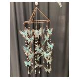 Butterfly Mobile with Crystal Pendants