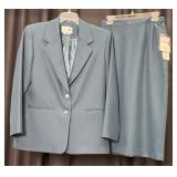 Leslie Fay Blue Two-Piece Suit