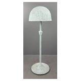 Wicker Floor Lamp with Dome Shade