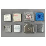 Metal Tape Measures, Set of 7
