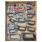 Assorted Metal C-Clamps