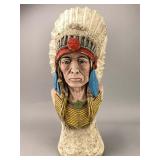 JIPS Painted Ceramic Bust