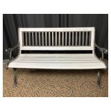 Cast Iron and Wood Bench