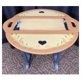Folding Wooden Table with Decoration
