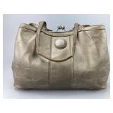 Coach Metallic Leather Handbag