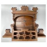 Wooden Wall-Mounted Shelf
