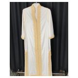 White Garment with Gold Embroidery
