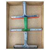 Set of Three Metal Squeegees