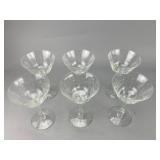 Etched Glass Stemware Set